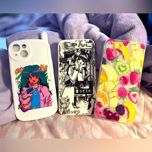 Apple iPhone 13 Anime Manga Phone Case Kawaii Cartoon Graphic Artist Soft Cover